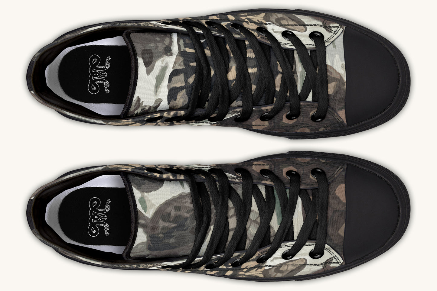 Turtle Time Desaturated Hightops - Jaded Lament