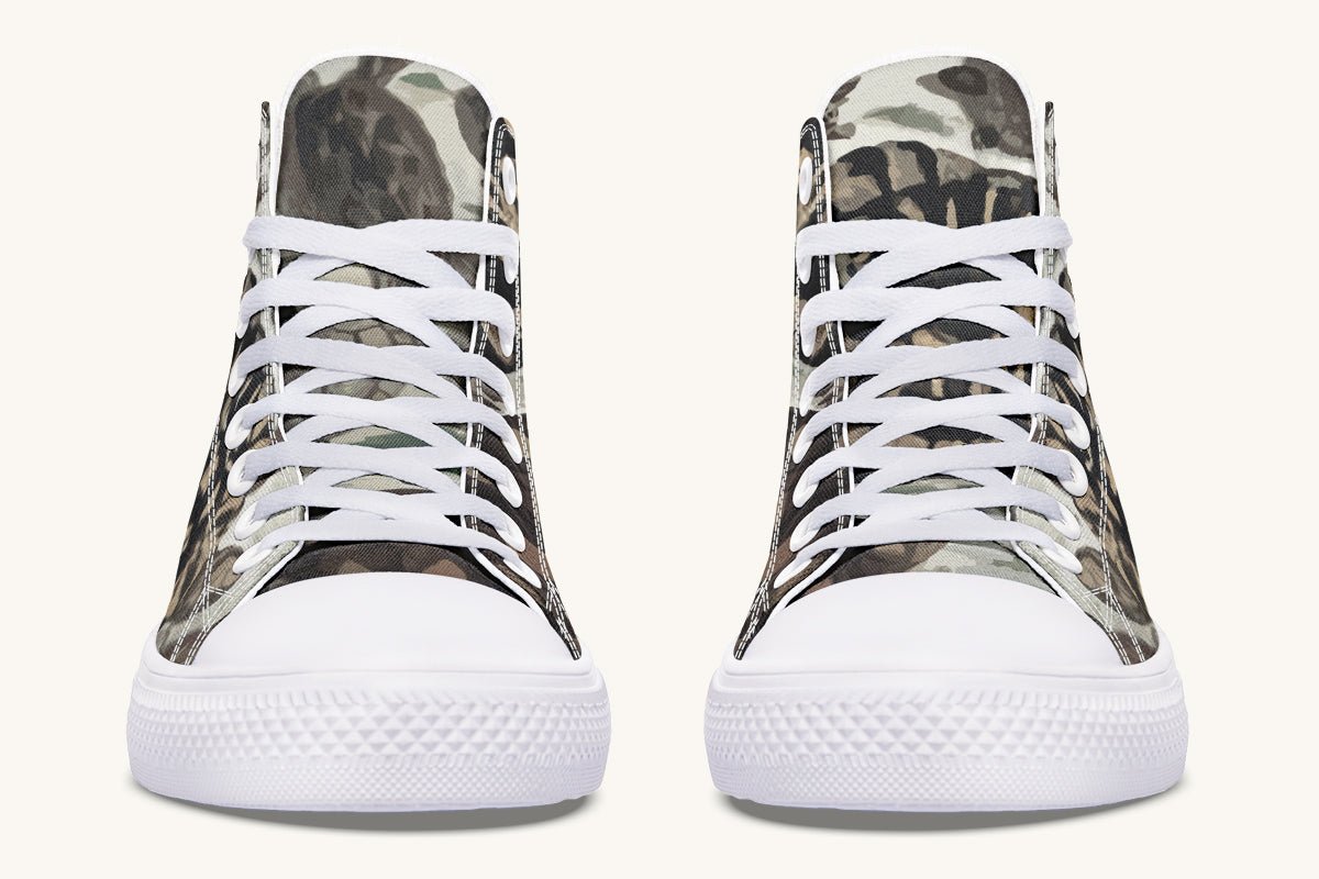 Turtle Time Desaturated Hightops - Jaded Lament