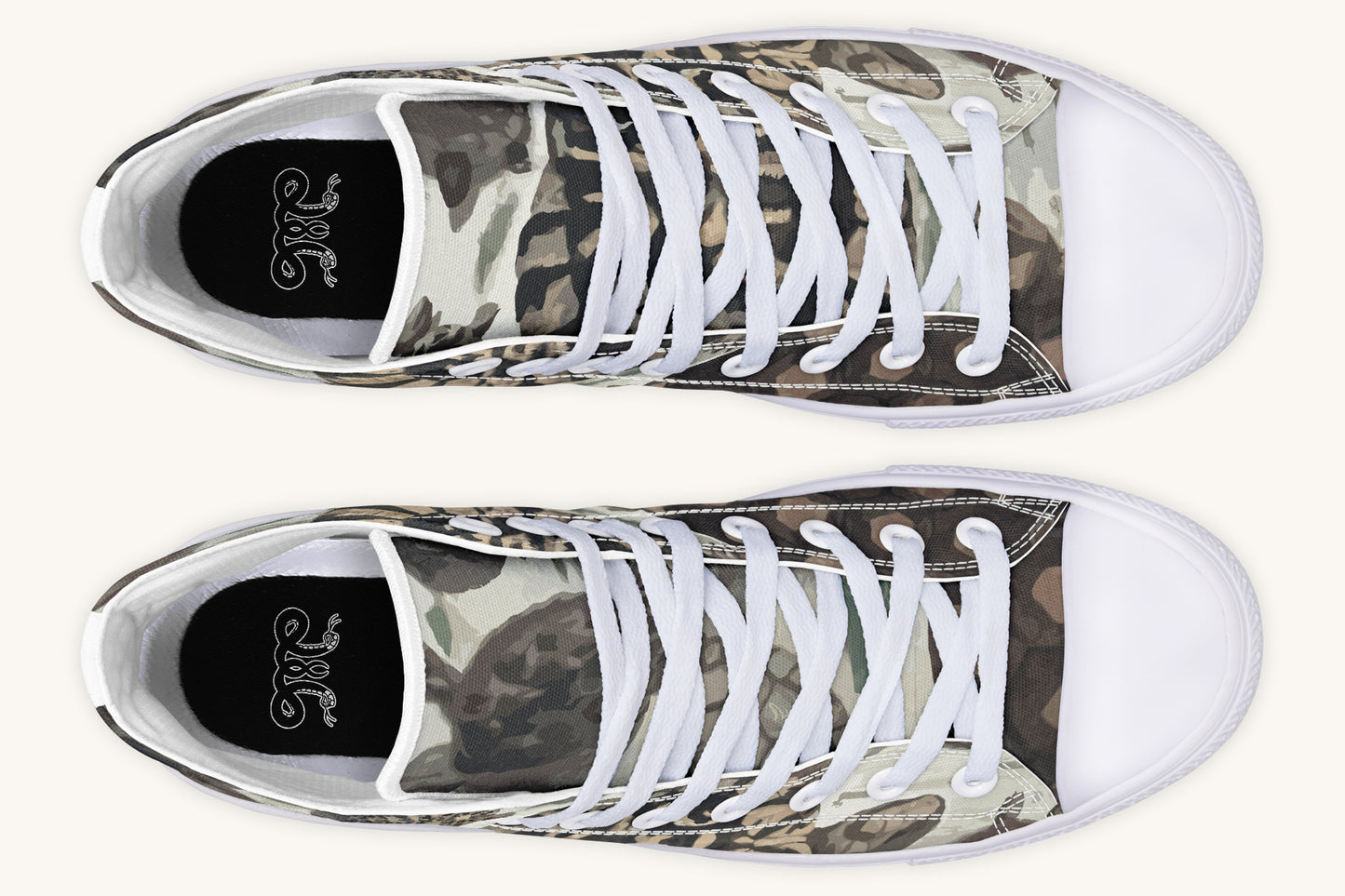 Turtle Time Desaturated Hightops - Jaded Lament