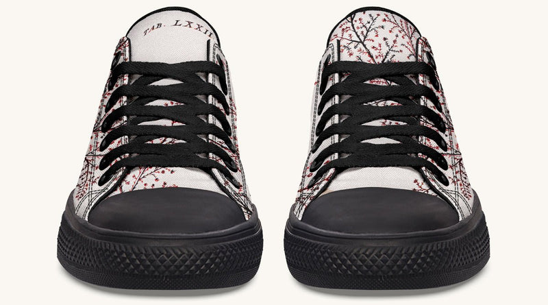 A Delicate Breath Red Lowtops - Jaded Lament