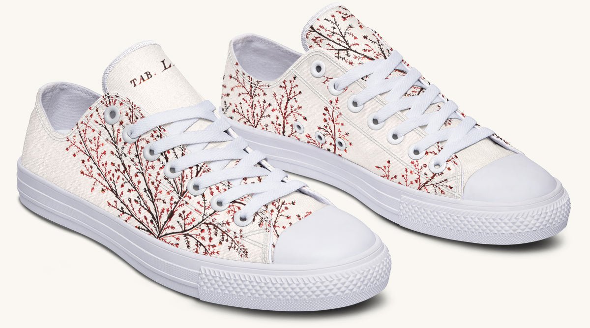 A Delicate Breath Red Lowtops - Jaded Lament