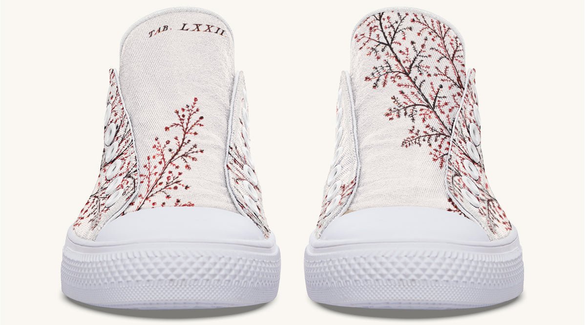 A Delicate Breath Red Lowtops - Jaded Lament