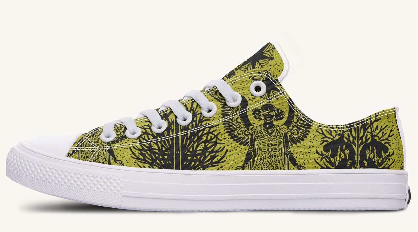 Call Upon the Star Green Black Lowtops - Jaded Lament