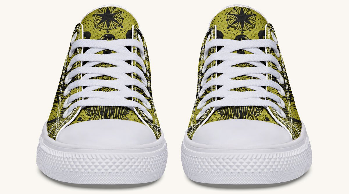 Call Upon the Star Green Black Lowtops - Jaded Lament