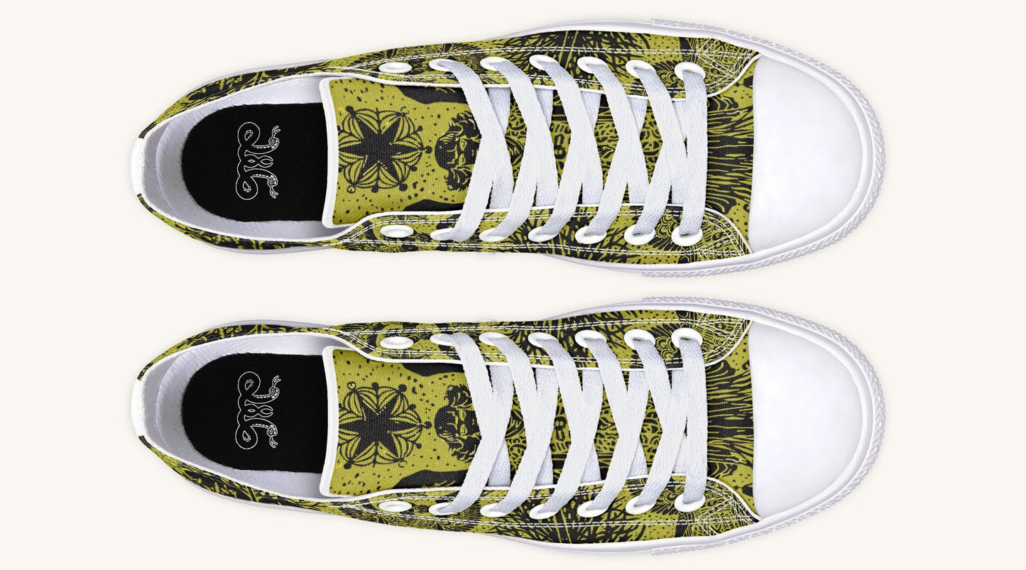 Call Upon the Star Green Black Lowtops - Jaded Lament