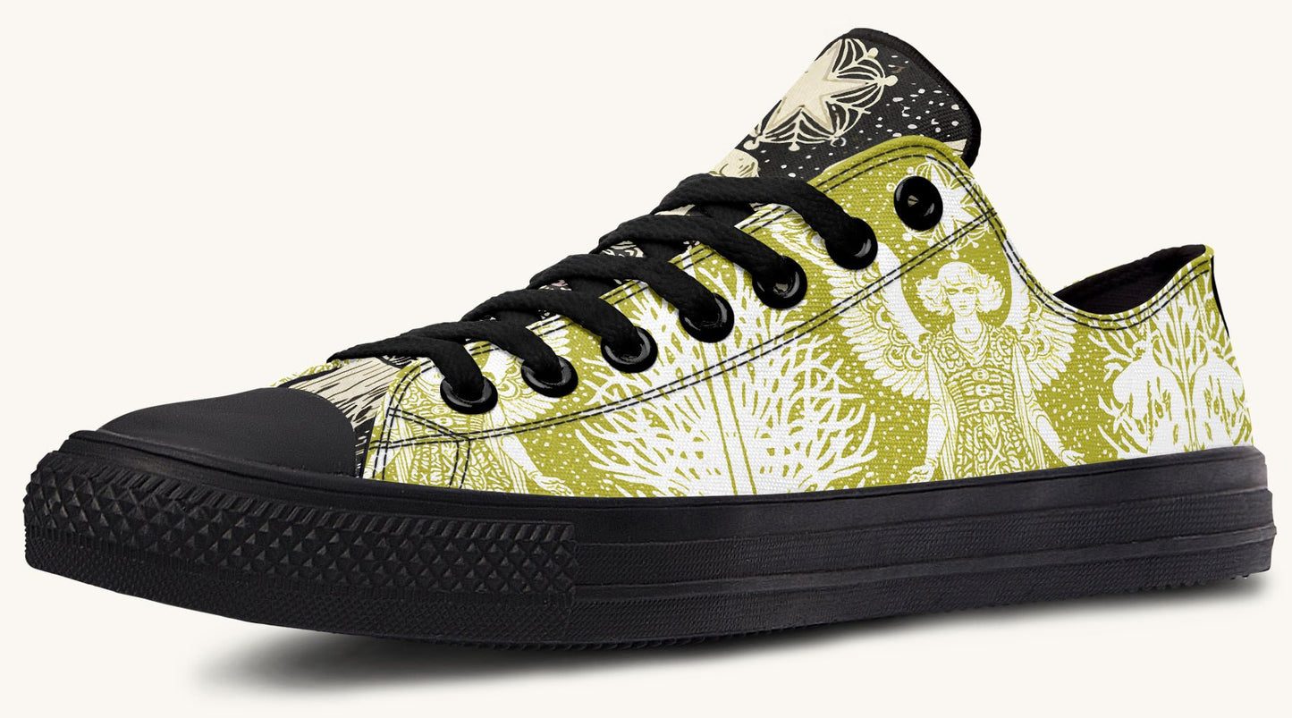 Call Upon the Star Green White Lowtops - Jaded Lament