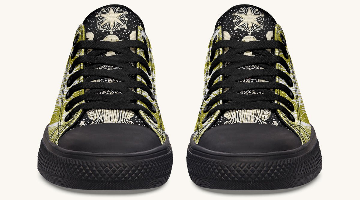 Call Upon the Star Green White Lowtops - Jaded Lament