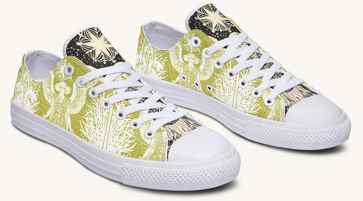 Call Upon the Star Green White Lowtops - Jaded Lament