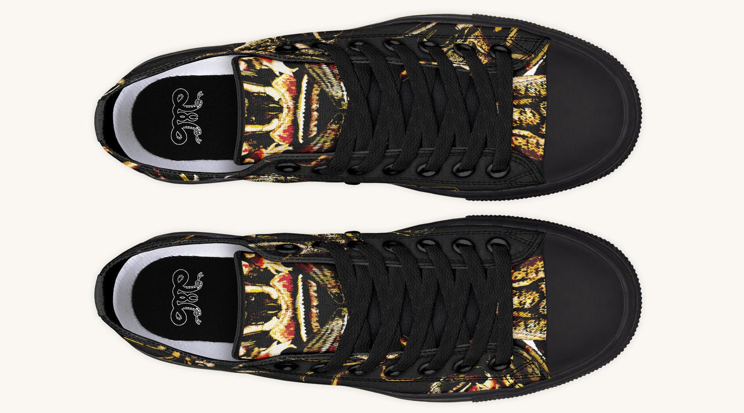 Crawl the Sea of Stars Black Lowtops - Jaded Lament