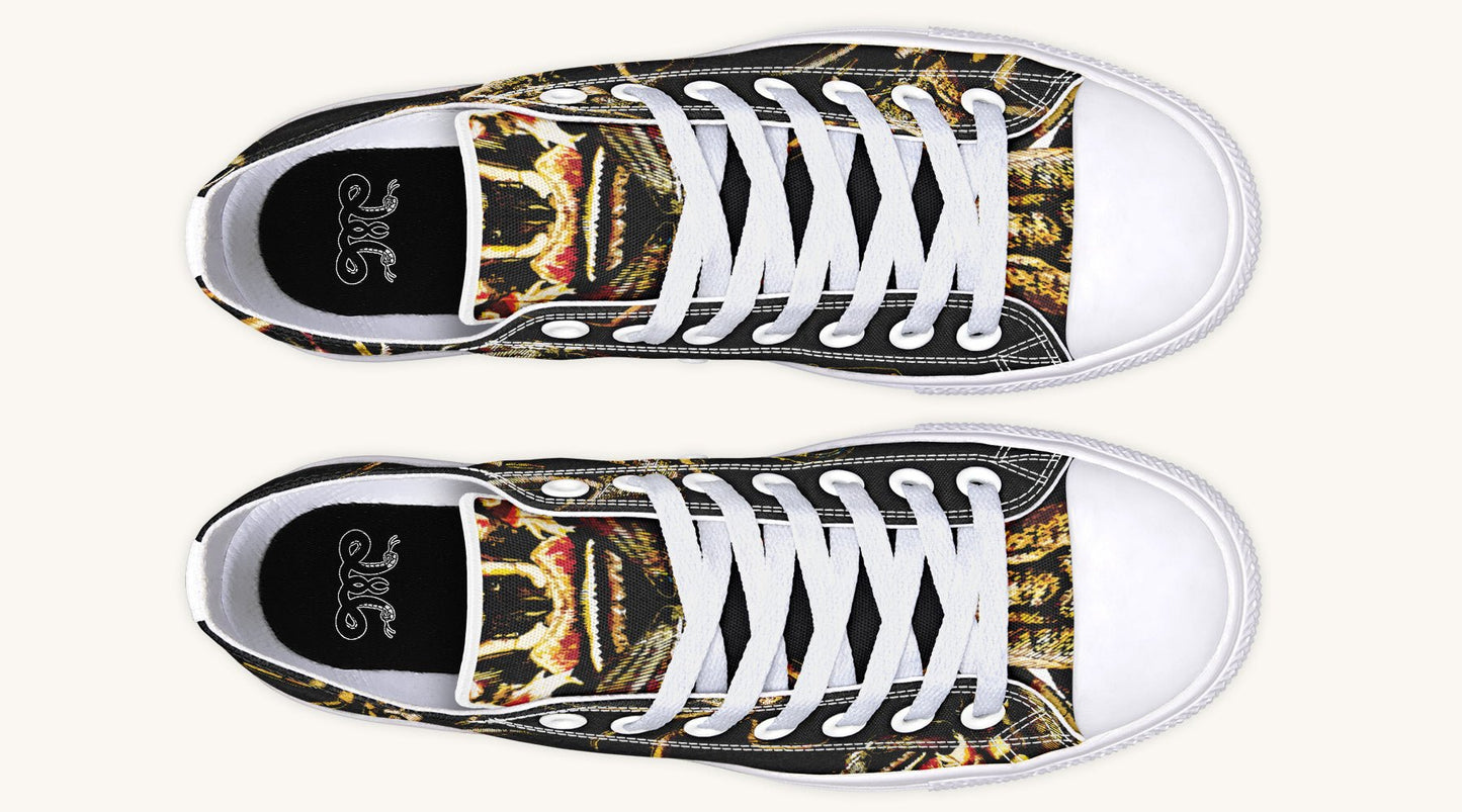 Crawl the Sea of Stars Black Lowtops - Jaded Lament