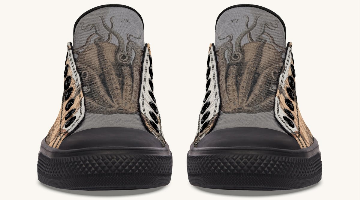 Kraken Unleashed Light Brown Lowtops - Jaded Lament