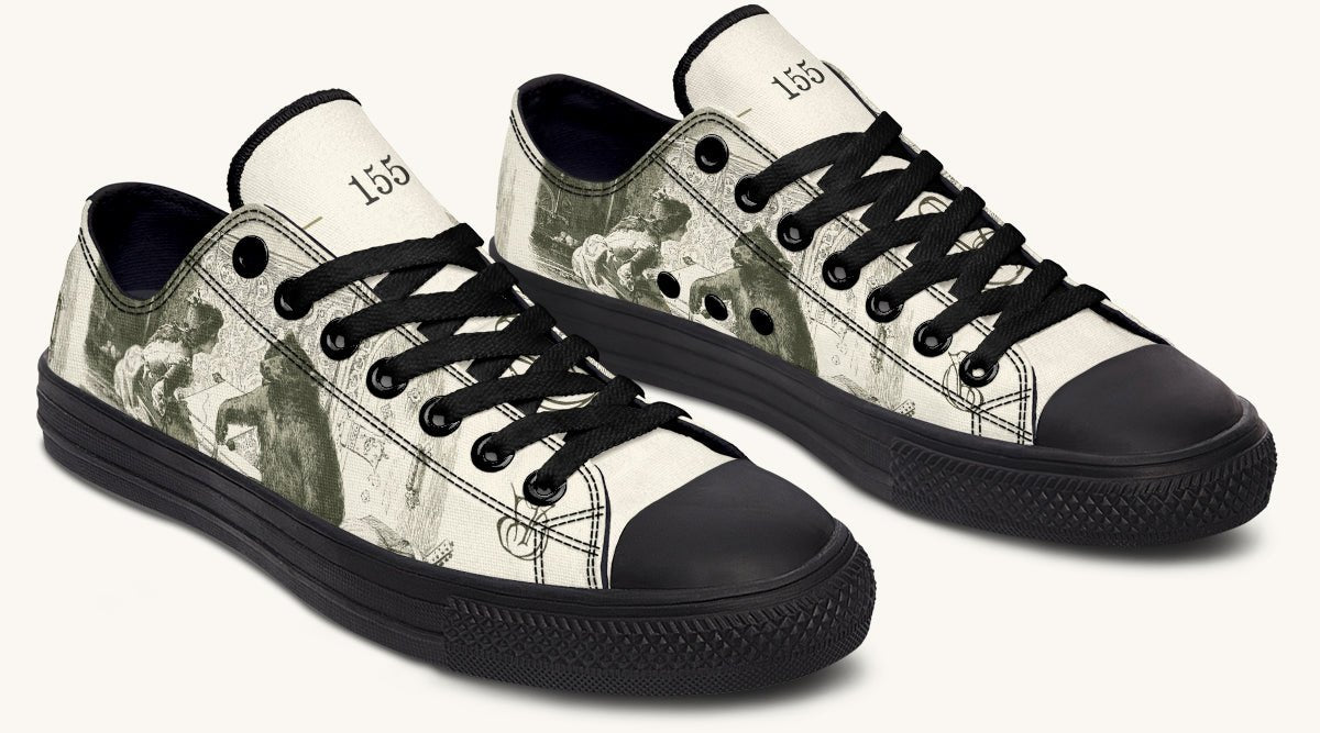 The Bear Shall Be Thy Choice Cream Lowtops - Jaded Lament