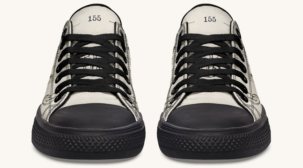 The Bear Shall Be Thy Choice Cream Lowtops - Jaded Lament