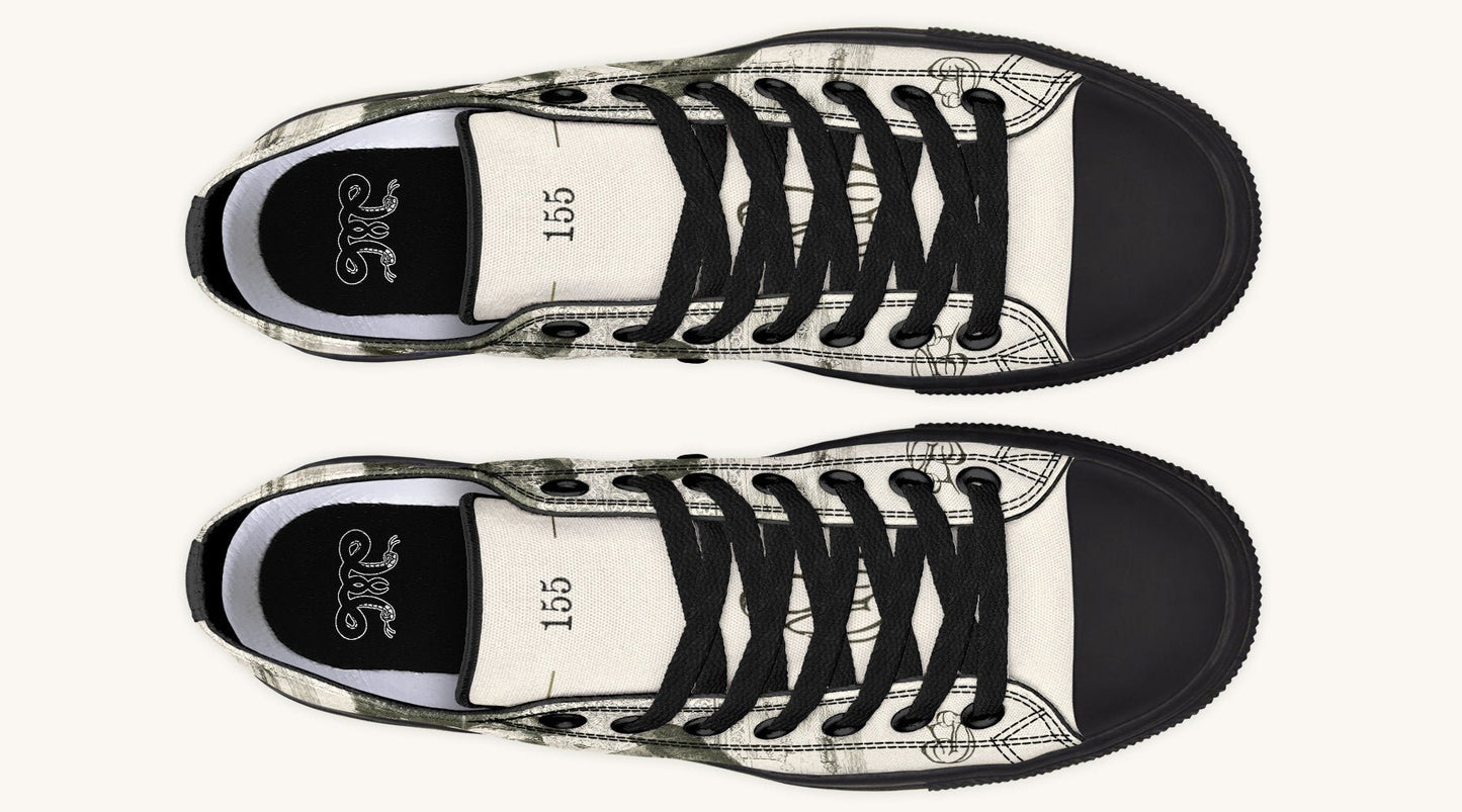 The Bear Shall Be Thy Choice Cream Lowtops - Jaded Lament