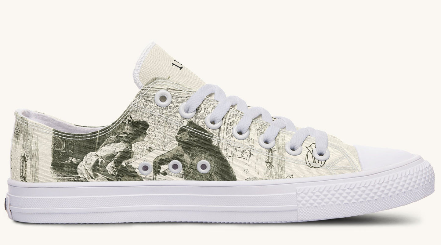 The Bear Shall Be Thy Choice Cream Lowtops - Jaded Lament