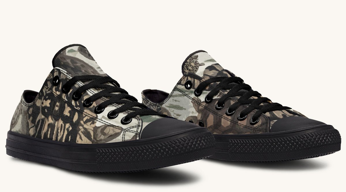 Turtle Time Desaturated Lowtops - Jaded Lament