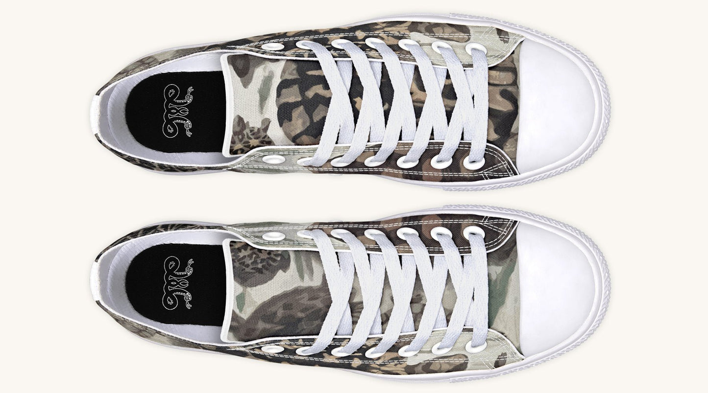 Turtle Time Desaturated Lowtops - Jaded Lament