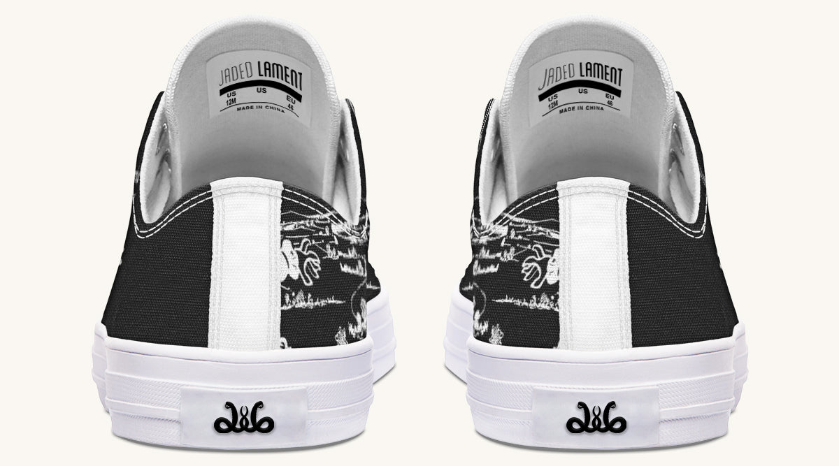 Woz Stork And Scarecrow Lowtops - Jaded Lament