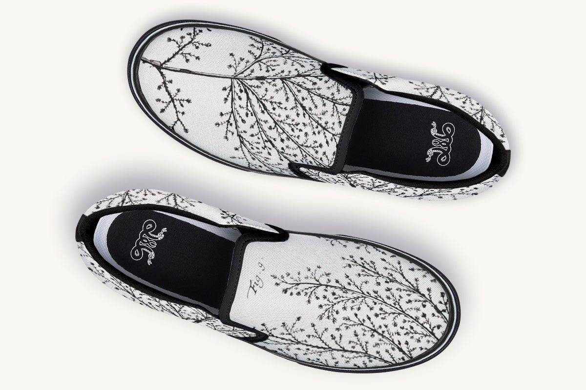 A Delicate Breath Bw Slip On Shoes - Jaded Lament