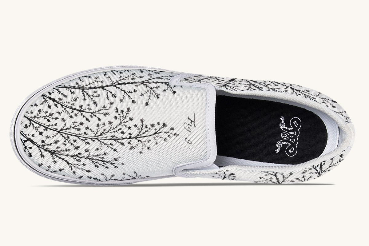 A Delicate Breath Bw Slip On Shoes - Jaded Lament