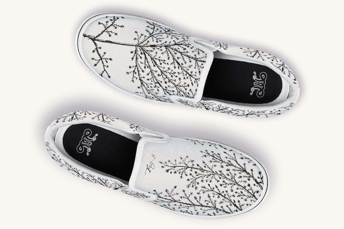 A Delicate Breath Bw Slip On Shoes - Jaded Lament