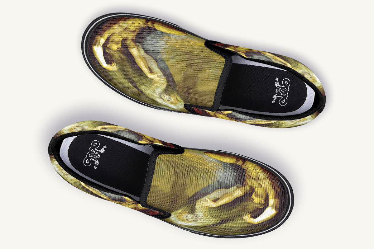 Achilles Weeps for Patroclus Slip On Shoes - Jaded Lament