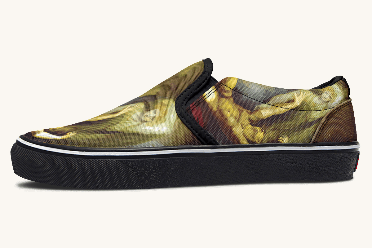 Achilles Weeps for Patroclus Slip On Shoes - Jaded Lament