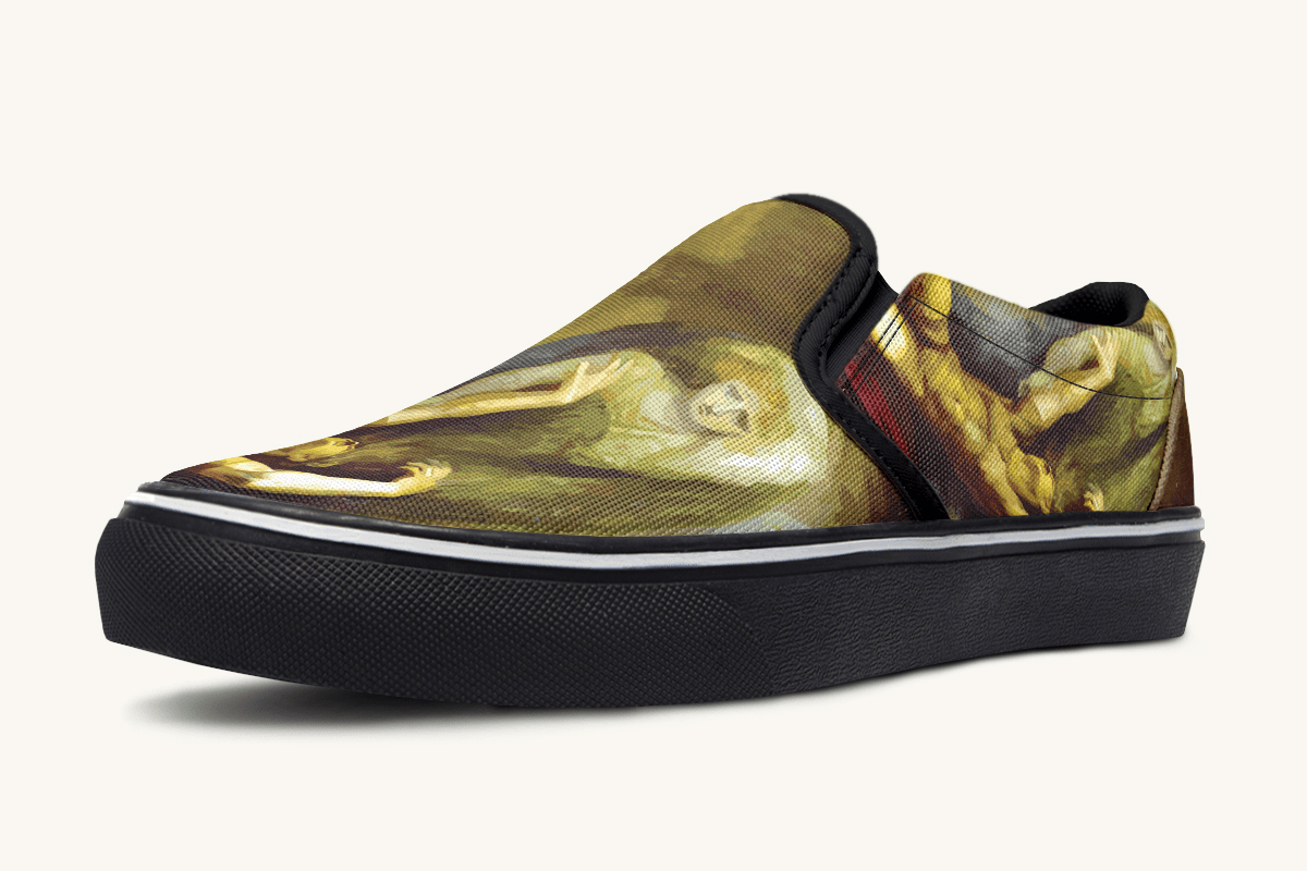 Achilles Weeps for Patroclus Slip On Shoes - Jaded Lament