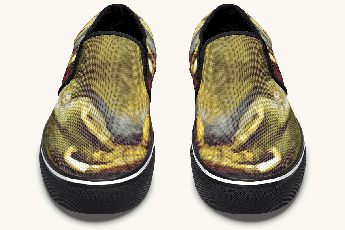Achilles Weeps for Patroclus Slip On Shoes - Jaded Lament