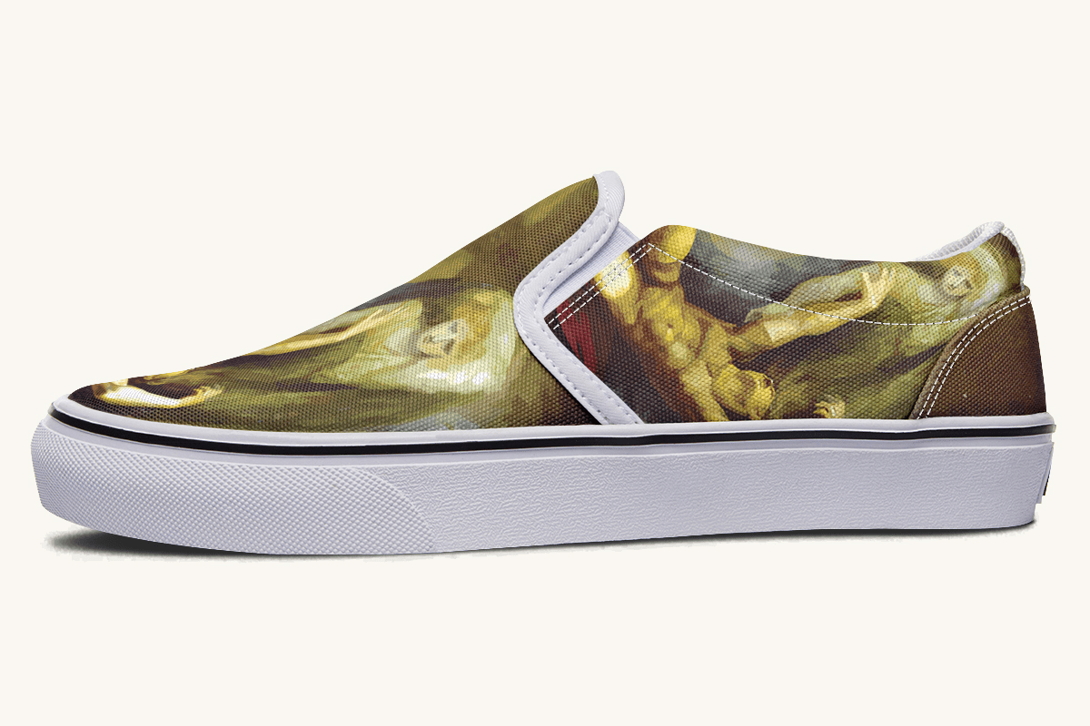 Achilles Weeps for Patroclus Slip On Shoes - Jaded Lament