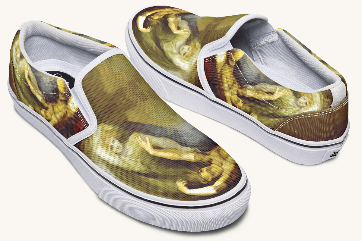Achilles Weeps for Patroclus Slip On Shoes - Jaded Lament