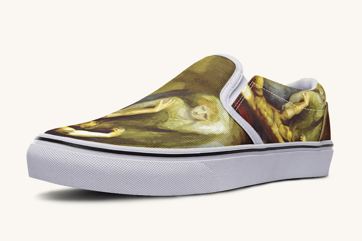 Achilles Weeps for Patroclus Slip On Shoes - Jaded Lament