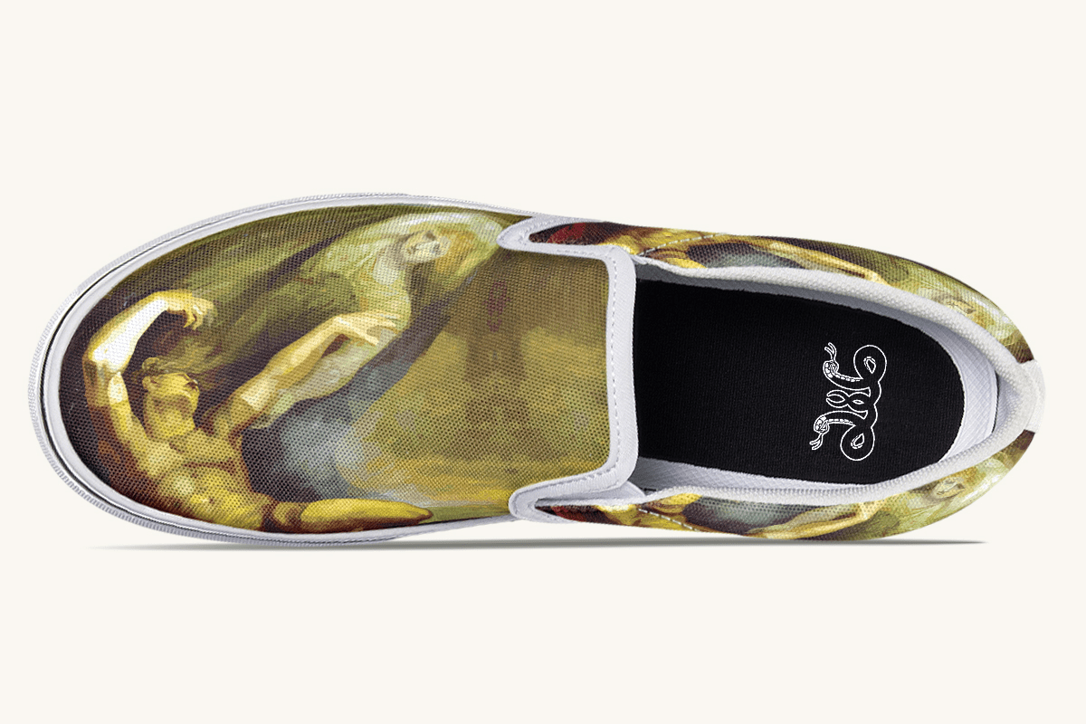 Achilles Weeps for Patroclus Slip On Shoes - Jaded Lament