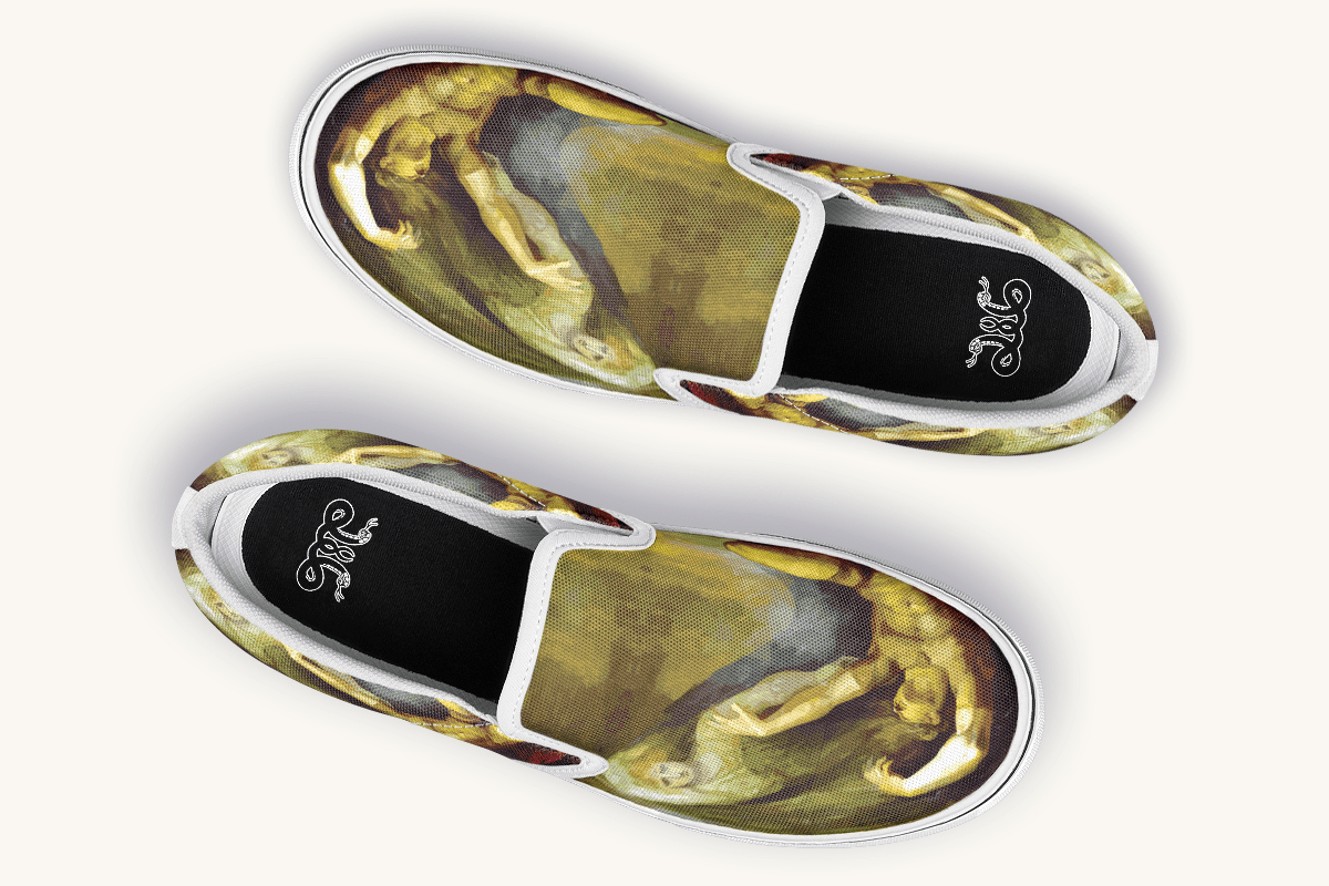 Achilles Weeps for Patroclus Slip On Shoes - Jaded Lament