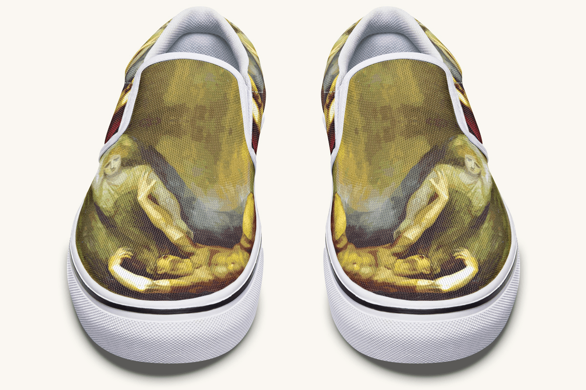Achilles Weeps for Patroclus Slip On Shoes - Jaded Lament