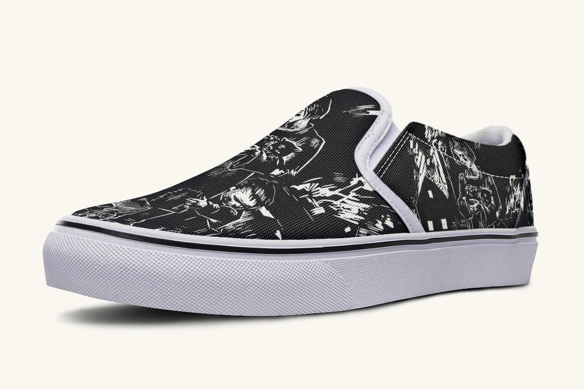 After the Fire Survival Is Defiance Slip On Shoes - Jaded Lament