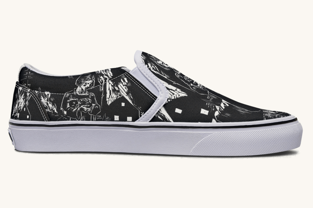 After the Fire Survival Is Defiance Slip On Shoes - Jaded Lament