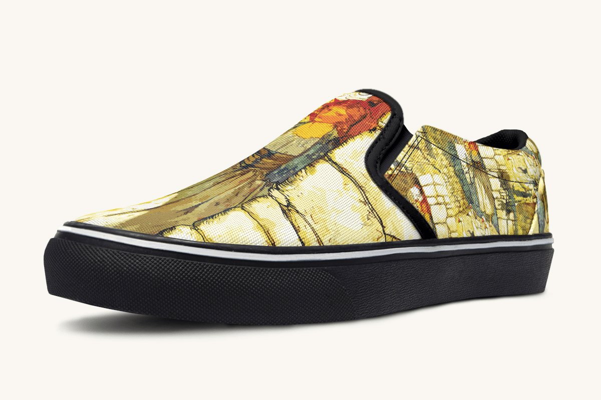 Alas Dear Goose Girl Slip On Shoes - Jaded Lament