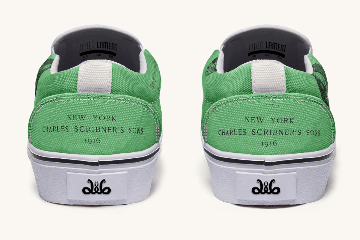 Beneath The Green Silence Slip On Shoes - Jaded Lament