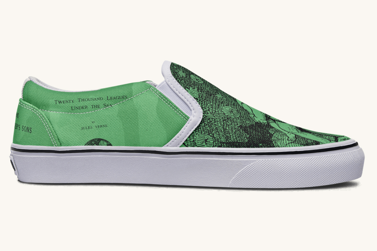 Beneath The Green Silence Slip On Shoes - Jaded Lament