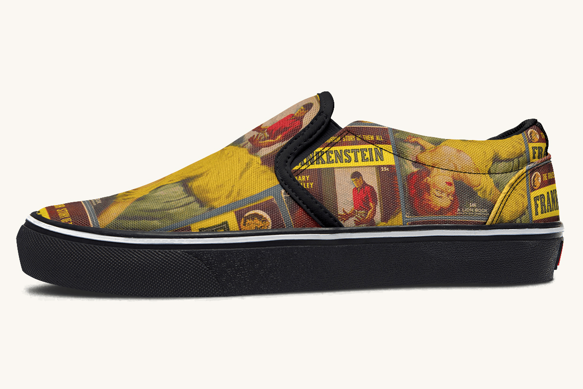 Bride of Lightning – Frankenstein Remade Slip On Shoes - Jaded Lament