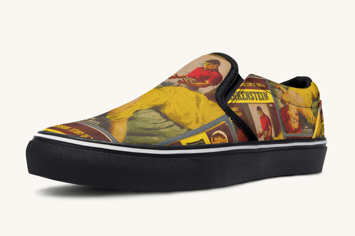 Bride of Lightning – Frankenstein Remade Slip On Shoes - Jaded Lament
