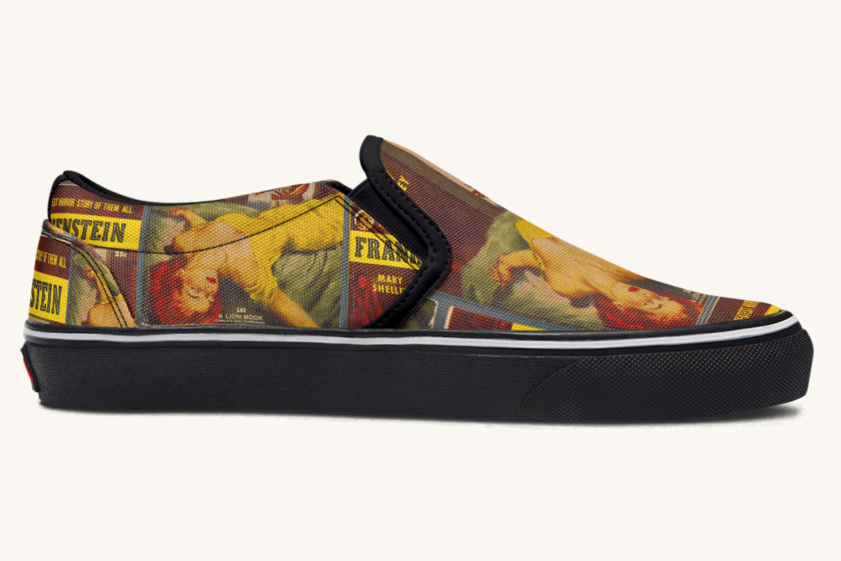 Bride of Lightning – Frankenstein Remade Slip On Shoes - Jaded Lament