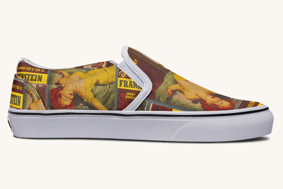 Bride of Lightning – Frankenstein Remade Slip On Shoes - Jaded Lament