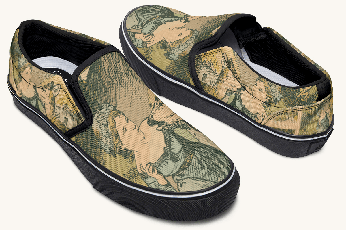 Brother Drank from The Wrong Stream Slip On Shoes - Jaded Lament