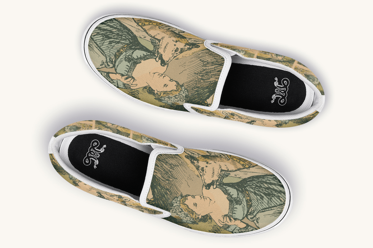 Brother Drank from The Wrong Stream Slip On Shoes - Jaded Lament