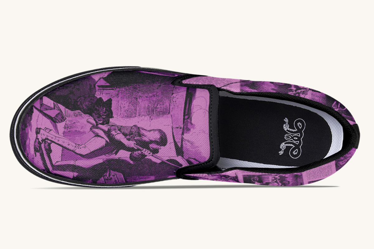 Brother of Fire And Folly Slip On Shoes - Jaded Lament