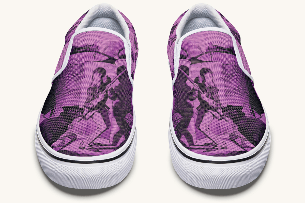 Brother of Fire And Folly Slip On Shoes - Jaded Lament