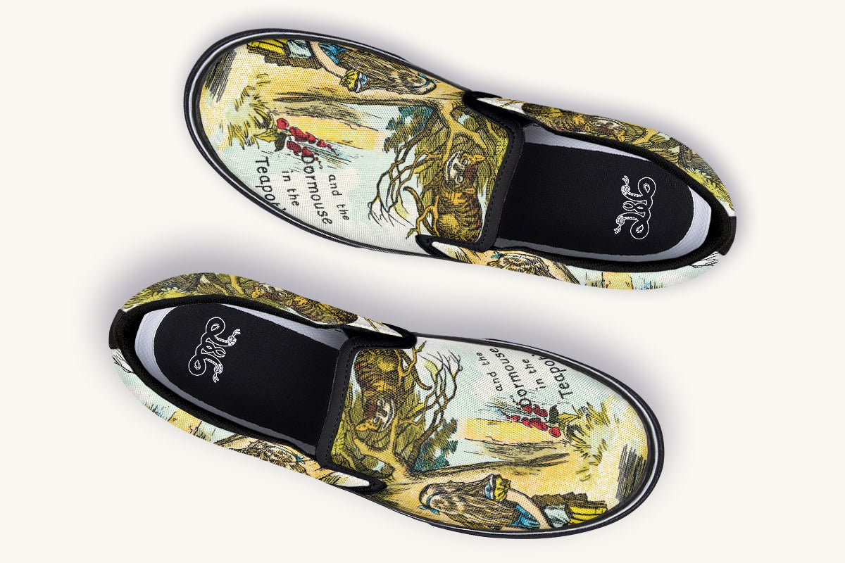 Cheshire Knows Slip On Shoes - Jaded Lament