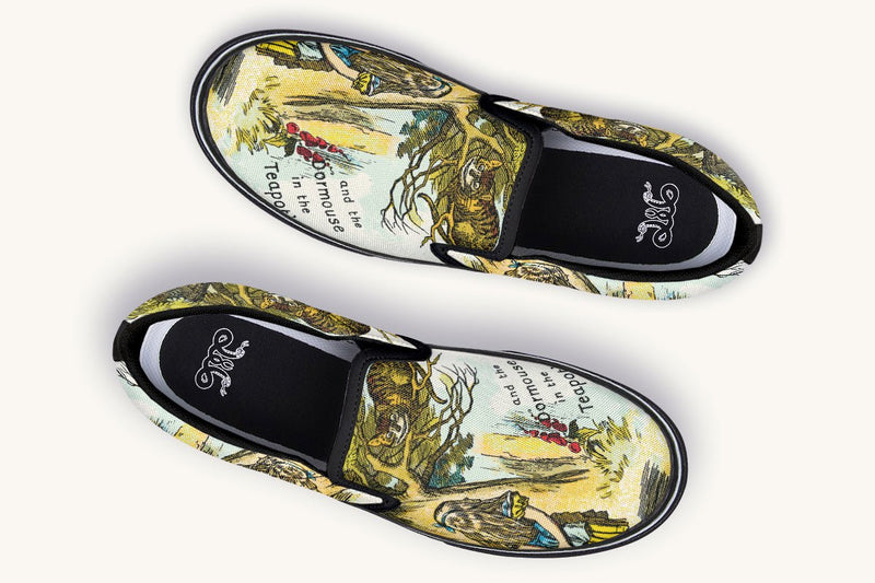 Cheshire Knows Slip On Shoes - Jaded Lament